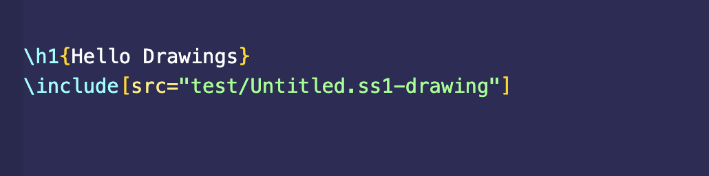 Freeform drawing import example