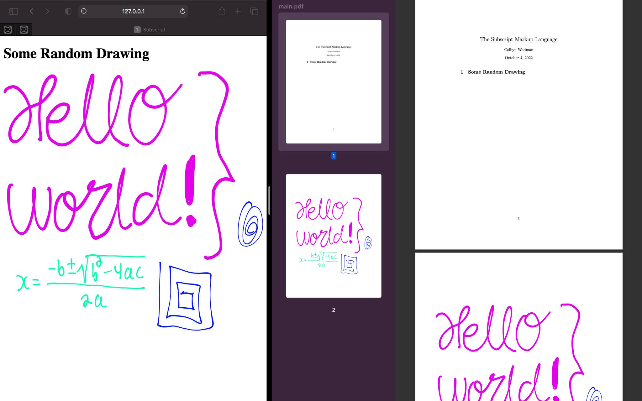 Include syntax example