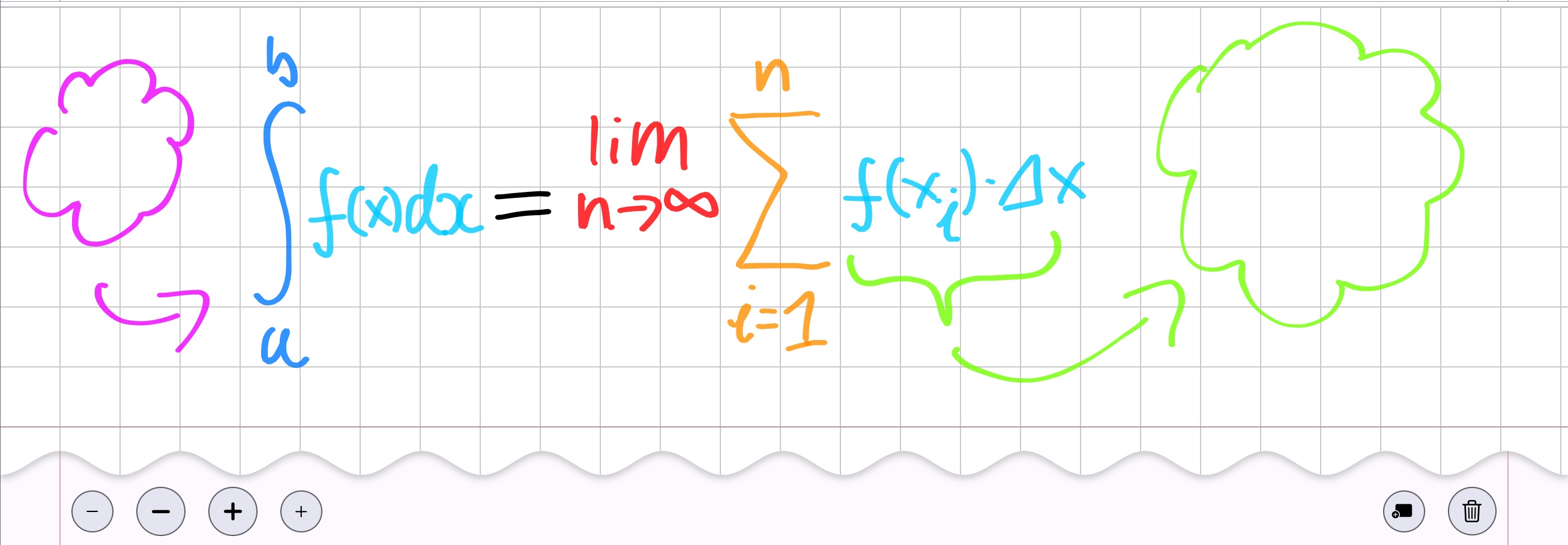 Screenshot of the Subscript note-taking app